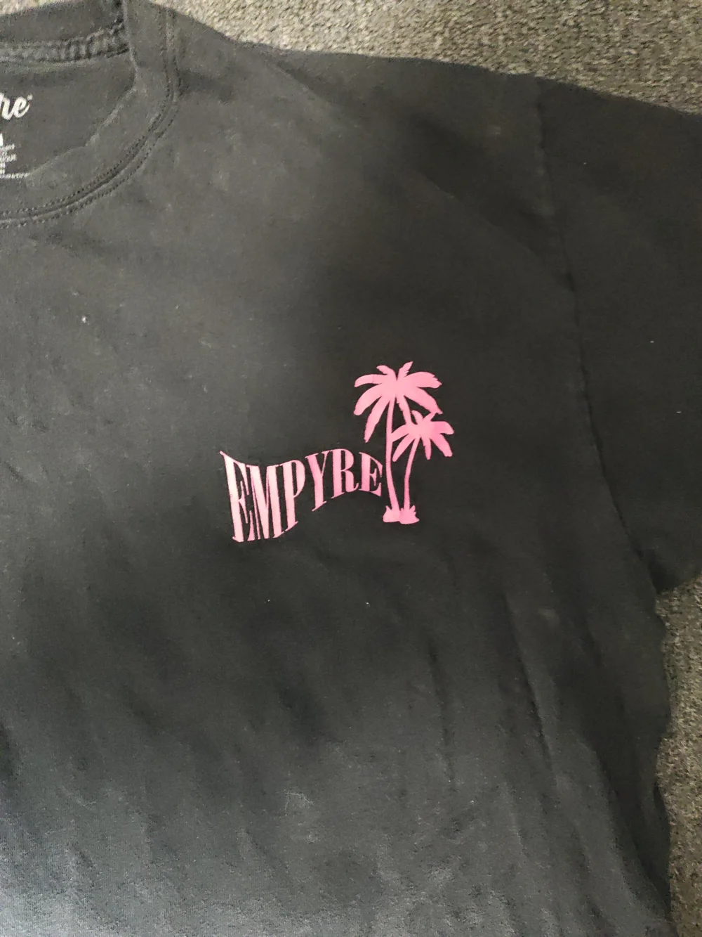 Empyre Black Graphic Palm Logo Tee - Men's Casual Shirt Size XL - Picture 2 of 9